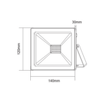 BLACK LED SMD FLOOD LUMINAIRE IP66 30W GREEN 230V - Image 2
