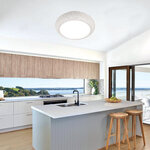 InLight Πλαφονιέρα οροφής λευκή από γύψο 4XE27 D:50cm (42155-Α) - Image 2
