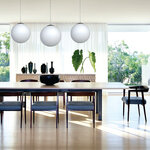 InLight Κρεμαστό φωτιστικό από λευκή οπαλίνα 1XE27 D:30cm (4253-Γ) - Image 2