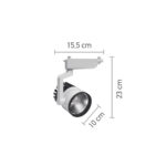 InLight Σποτ Ράγας Λευκό LED 30W 3000K D:10cmX23cm (T00101-WH) - Image 3