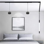 InLight Κρεμαστό φωτιστικό LED 6W 4000K για μαγνητική ράγα σε μαύρη απόχρωση D:10cmX6,5cm (T02502-BL) - Image 3