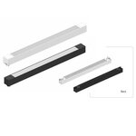 InLight Γραμμικό φωτιστικό LED 35W 4000K για μονοφασική ράγα σε μαύρη απόχρωση D:47,5cmX3,3cm (T02702-BL)