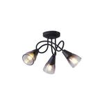 ΣΠΟΤ ΜΕΤΑΛΛΙΚΟ ΜΕ SMOKY ΓΥΑΛΙ ΤΡΙΦΩΤΟ  3XE14  D380XH185mm ARTE ILLUMINA CLASSY