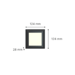 it-Lighting George LED 3.5W 3CCT Outdoor Wall Lamp White D:12.4cmx12.4cm (80201520) - Image 3