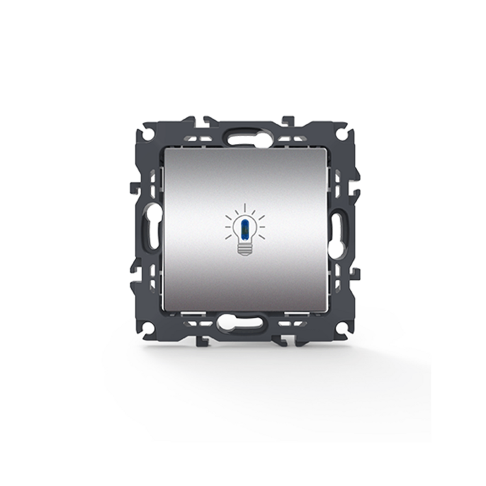 1000112003.png PRIME ΜΠΟΥΤΟΝ ΚΛΙΜΑΚΟΣΤΑΣΙΟΥ & LED ΛΥΧΝΙΑ ΜΕ ΚΛΙΠ 1P 10A 250VAC IP20 MAT ΑΛΟΥΜΙΝΙΟ - Image 1