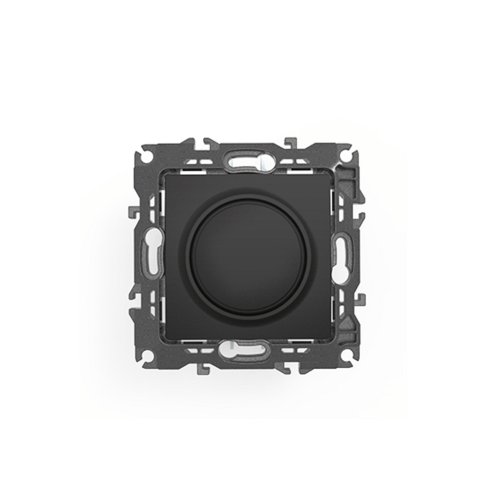 1000115105.png PRIME DIMMER 1 WAY 1P TRIAC 300VA 250VAC IP20 MAT ΑΝΘΡΑΚΙ - Image 1