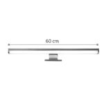 InLight Επιτοίχιο φωτιστικό LED 15W 4000K από πλαστικό σε χρώμιο απόχρωση D:60cm (1043-Α) - Image 3