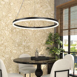 InLight Κρεμαστό φωτιστικό LED 45W 3CCT (by switch on base) D:60cm (6095-C-Black) - Image 3