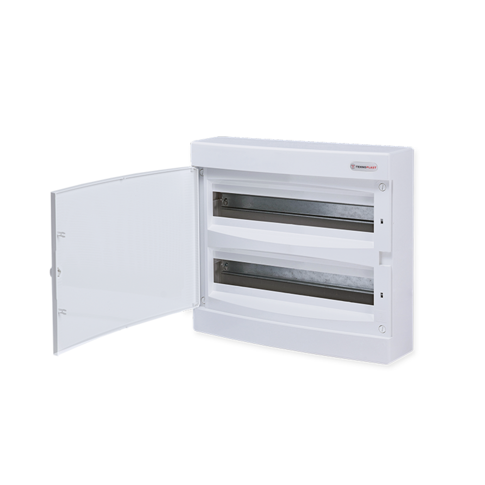 282N2X18CW.png SURFACE MOUNTING 36 MODULES 2 ROWS WHITE DOOR - Image 1