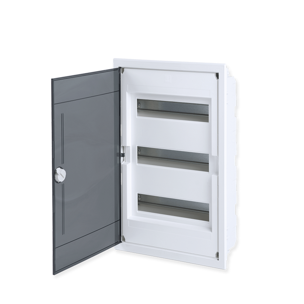 282U36A.png FLUSH MOUNTING 36 MODULES 3 ROWS TRANSPARENT - Image 1