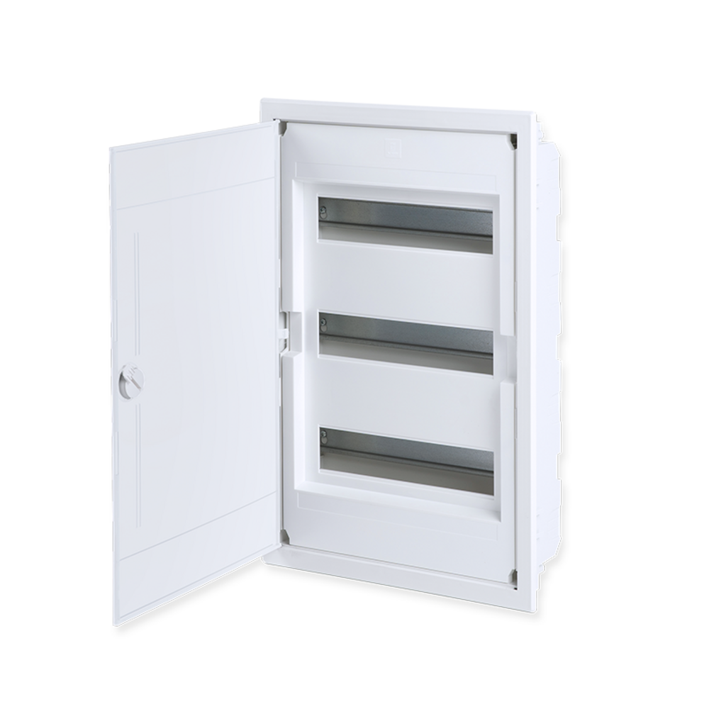 282U36AW.png FLUSH MOUNTING 36 MODULES 3 ROWS WHITE DOOR - Image 1