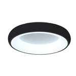 InLight Πλαφονιέρα οροφής LED 3600W 3CCT (by tuya) από μαύρο και λευκό ακρυλικό D:60W (42020-A-Black)