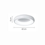 InLight Πλαφονιέρα οροφής LED 110W 3CCT από χρυσαφί και λευκό ακρυλικό D:60cm (42021-A-Golden) - Image 2