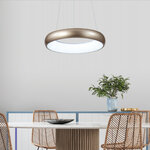 InLight Κρεμαστό φωτιστικό LED 110W 3CCT από μαύρο και λευκό ακρυλικό D:60cm (42023-Α-Black) - Image 2