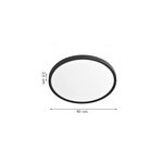 Inlight Πλαφονιέρα οροφής LED 32W 3CCT (by switch on base) σε λευκή απόχρωση D:40x2,5cm (42036-C-White) - Image 2