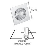 InLight Χωνευτό σποτ από χρυσό μέταλλο 1XGU10 D:9cm (43278-Χρυσό) - Image 2