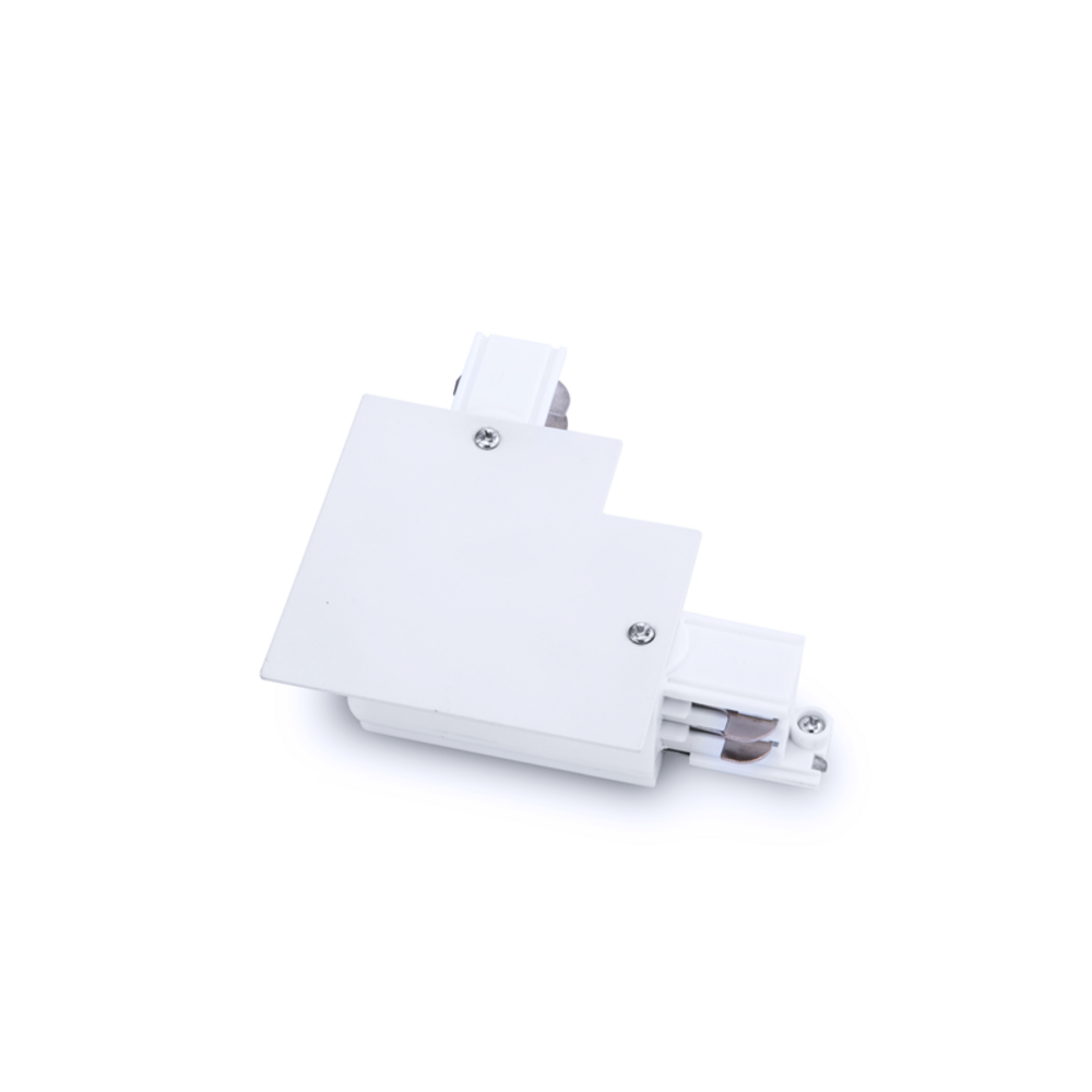 4WRELW.png WHITE 90º CONNECTOR FOR 4 WIRE RECESSED - Image 1
