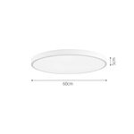 InLight Πλαφονιέρα οροφής LED 110W 3CCT (by switch on base) από γκρί μέταλλο και ακρυλικό D:60cm (42035-B-Gray) - Image 2