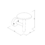 it-Lighting Keowee LED 12W 3CCT Outdoor Wall Lamp Black D:180 x 210 x 240 mm (80205210) - Image 3