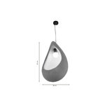 Inlight Κρεμαστό φωτιστικό από Fiberglass 1XE27 D:30cm (4054) - Image 2