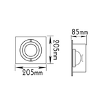 ΣΠΟΤ 1ΦΩΤΟ ΧΩΝΕΥΤΟ ΑR111 ΓΚΡΙ - Image 2