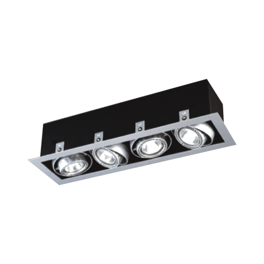 AC.045XF004F.png ΣΠΟΤ 4ΦΩΤΟ ΧΩ ΠA GU10 ΓΚΡΙ ΜΕΤ - Image 1