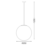 HANG LIGHT PMM Φ250 PMM OPAL - Image 2