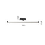 InLight Φωτιστικό LED 20W 3CCT για Ultra-Thin μαγνητική ράγα σε μαύρη απόχρωση (by tuya and zigbee) D:60cmX8,7cm (T05405-BL) - Image 3