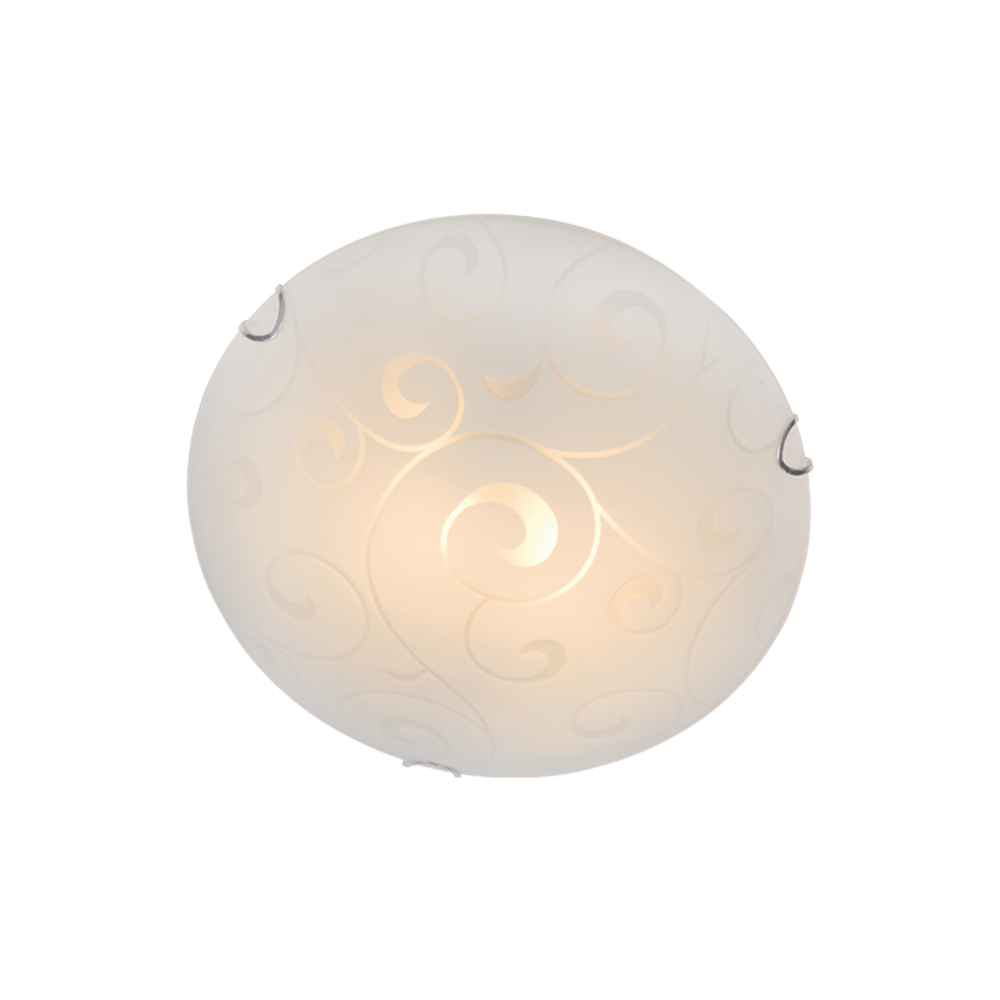 AD994706.png ΠΛΑΦΟΝΙΕΡΑ ΛΕΥΚΗ ΜΕ ΣΧΕΔΙΑ Φ30CM 2ΧE27 CHAPLIN - Image 1