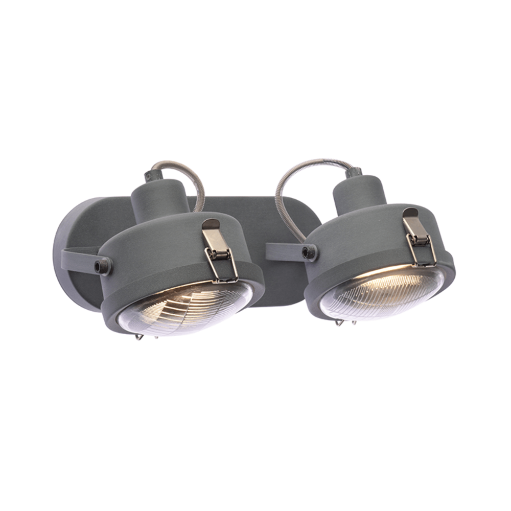 AR1722W31G.png NETTO ΕΠΙΤΟΙΧΟ Φ/Σ 2ΧGU10 ΓΚΡΙ ΜΕΤΑΛΛΙΚΟ 31X12X19CM MORFEAS - Image 1