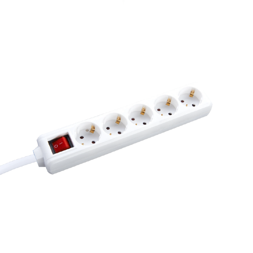 BMS20CS53.png ΠΟΛΥΠΡΙΖΟ 5 ΣΟΥΚΟ ΑΣΦΑΛΕΙΑΣ ΜΕ ΔΙΑΚΟΠΤΗ 16A IP20 ΜΕ ΚΑΛΩΔΙΟ H05VV-F 3x1.5mm2 / ΚΑΘ ΜΗΚΟΥΣ 3m - Image 1