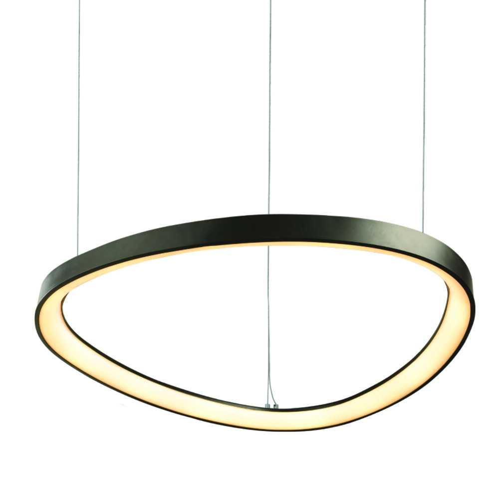 BR97LEDP60BKCCT.jpg ΚΡΕΜΑΣΤΟ Φ/Σ LED 44W CCT 4670LM HARMONY ΜΑΥΡΟ ΑΛΟΥΜΙΝΙΟ IP20 D60XH120CM - Image 1