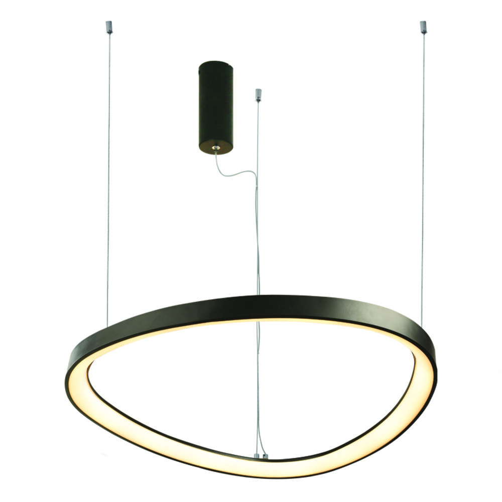 BR97LEDP80BK.jpg ΚΡΕΜΑΣΤΟ Φ/Σ LED 73W CCT 5800LM HARMONY ΜΑΥΡΟ ΑΛΟΥΜΙΝΙΟ IP20 D80XH120CM - Image 1