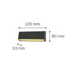 it-Lighting Blue LED 4W 3CCT Outdoor Wall Lamp White D:22cmx8cm (80202320) - Image 3