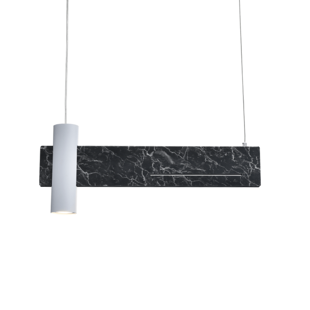 DCR21LEDP60B.png ΚΡΕΜΑΣΤΟ Φ/Σ LED 1XGU10+ 12W LED 3000K 960LM ΑΠΟΧΡ.ΜΑΥΡΟΥ ΜΑΡΜΑΡΟΥ ΜΕΤ/ΚΟ 60Χ7ΧΗ120CM LINEA - Image 1