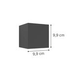 it-Lighting Emerald LED 10W 3000K Outdoor Wall Lamp Grey D:9,9cmx9,9cm (80203131) - Image 2