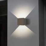 it-Lighting Emerald LED 10W 3000K Outdoor Wall Lamp Grey D:9,9cmx9,9cm (80203131) - Image 3