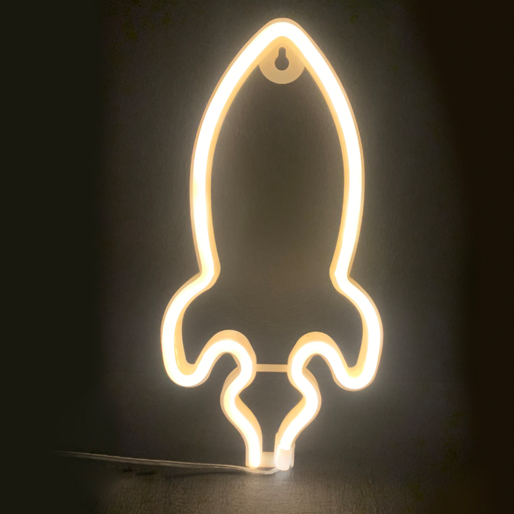 F04001320.png ΠΥΡΑΥΛΟΣ, 87 NEON LED ΛΑΜΠΑΚΙΑ ΜΕ ΜΠΑΤΑΡΙΑ (3xAA)/USB, WW, IP20, 13.5x2x27cm - Image 1