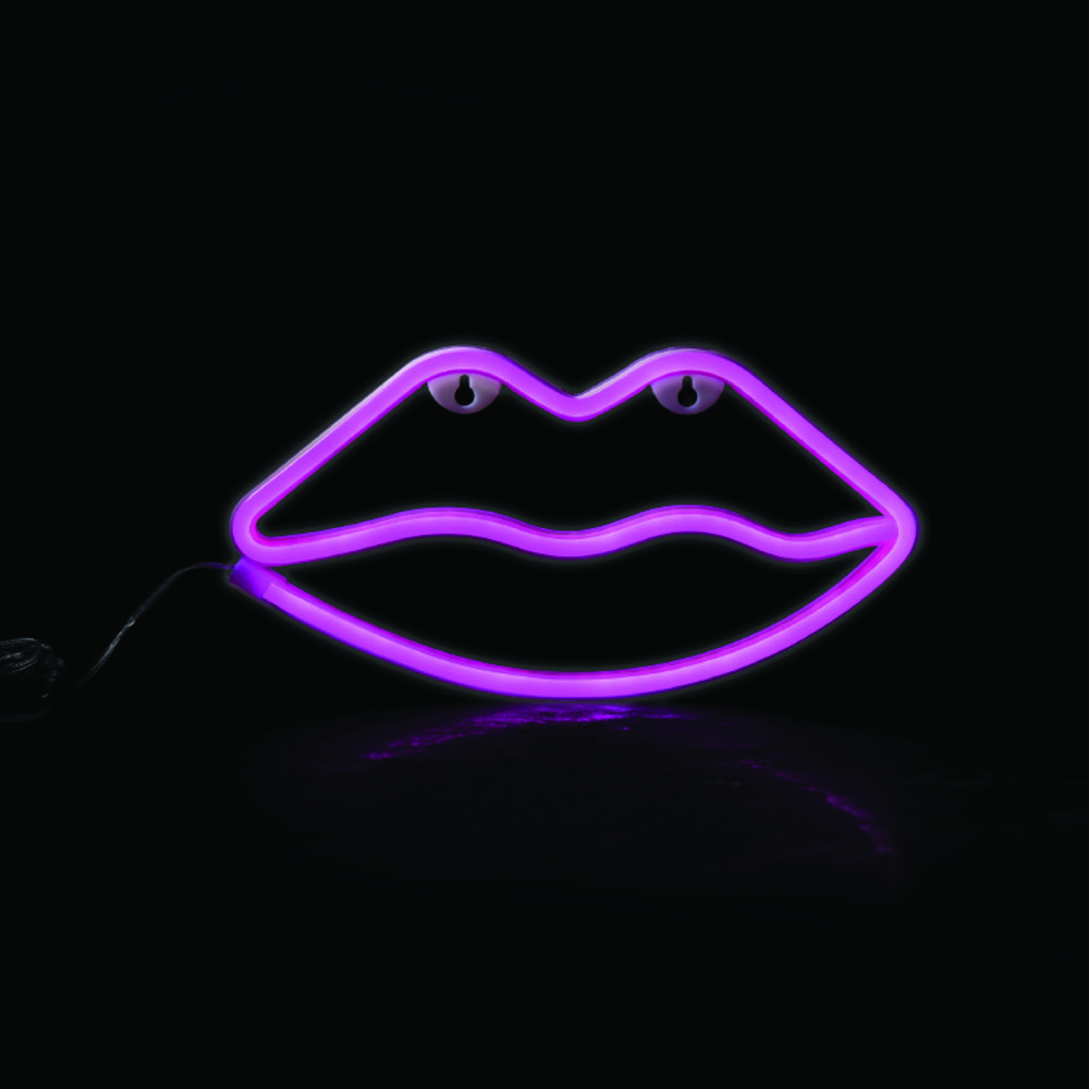 F04507329.jpg ΧΕΙΛΗ, 50 NEON LED ΛΑΜΠΑΚΙΑ ΜΕ ΜΠΑΤΑΡΙΑ (3xΑΑ)/USB, ΡΟΖ, IP20, 15*2.3*36 - Image 1