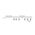 "PLASTIC CLOUD" 10 LED ΛΑΜΠΑΚ ΣΕΙΡΑ ΜΠΑΤΑΡ.(3xAA) &ΧΡΟΝΟΔΙΑΚ(6ΟΝ/18OFF) ΨΥΧΡΟ ΛΕΥΚΟ IP20 135+30cm - Image 2
