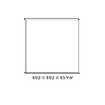 CEILING ALUM FRAME 60x60x6.5cm FOR OTIS*N, ROVE, DEBA & TREGO LED PANELS (WITH SCREWS) - Image 2