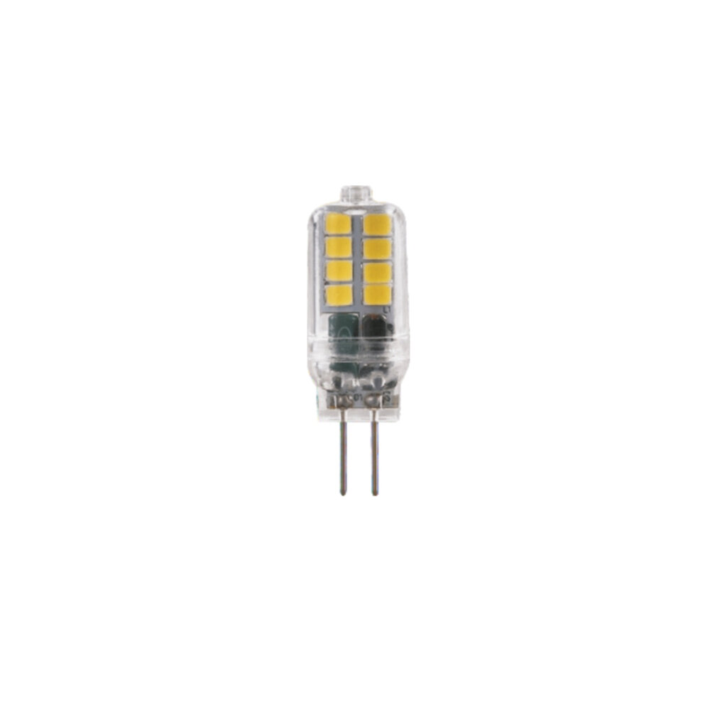 G428352CWC.jpg LED SMD G4 2W 6000K 12V AC/DC 200LM RA80 30000H 360° PLASTIC CLEAR - Image 1