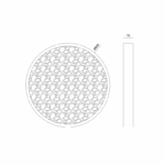 LED ΓΥΨΙΝΟ Φ/Σ ΟΡΟΦΗΣ-ΕΠΙΤΟΙΧΟ ΦΥΣΙΚΟ 32W 967Lm 3000K Φ600Χ70 MOND - Image 3