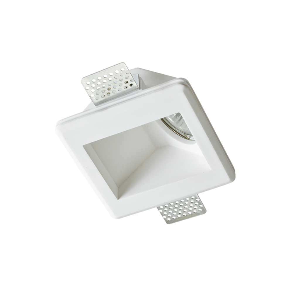 G90061C.png SQUARE WALL WASHER GYPSUM TRIMLESS SPOT LUMINAIRE ODEN GU10 - Image 1
