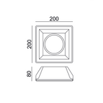 ΤΕΤΡΑΓΩΝΟ ΓΥΨΙΝΟ TRIMLESS ΣΠΟΤ ABBY AR111 GU10 - Image 2