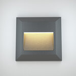 it-Lighting Salmon LED 2W 3CCT Outdoor Wall Lamp Anthracite CCT D:12.4cmx12.4cm (80201840) - Image 2