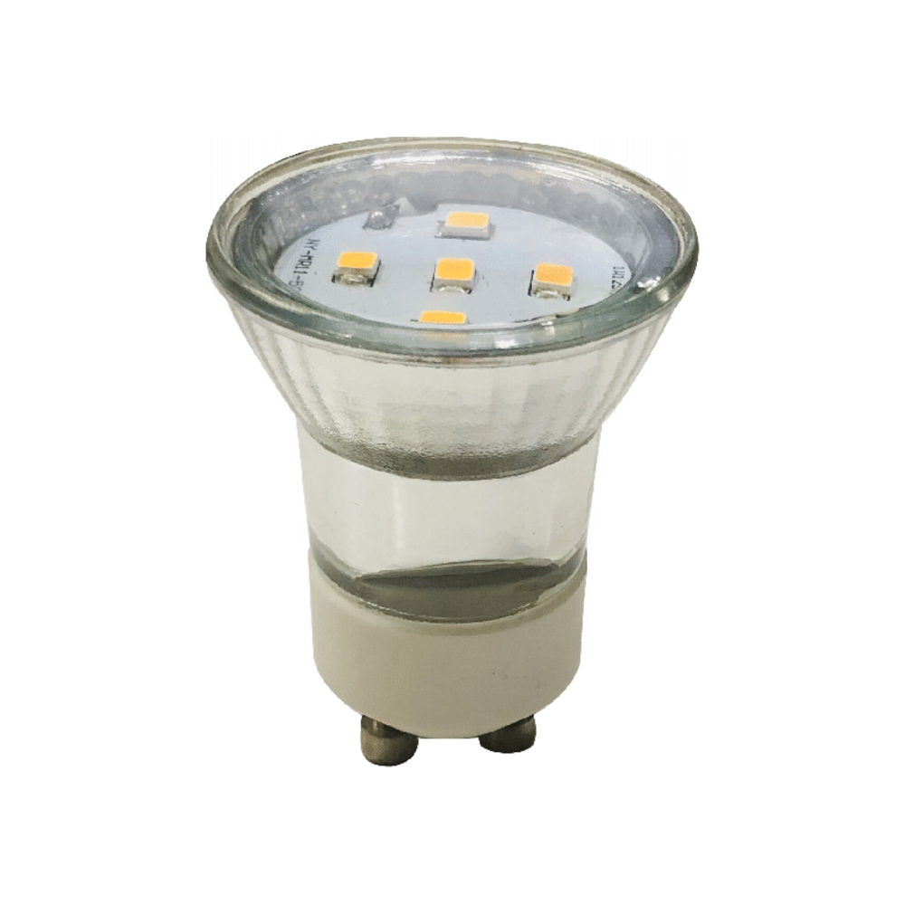 GU1028353NW.png LED SMD GU10 MINI 3W 4000K 230V AC 270LM RA80 30000H 120° GLASS - Image 1