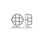 ΠΛΑΦΟΝΙΕΡΑ ΛΕΥΚΗ ΙΡ45 Ε27 60W RAL C3619M - Image 2