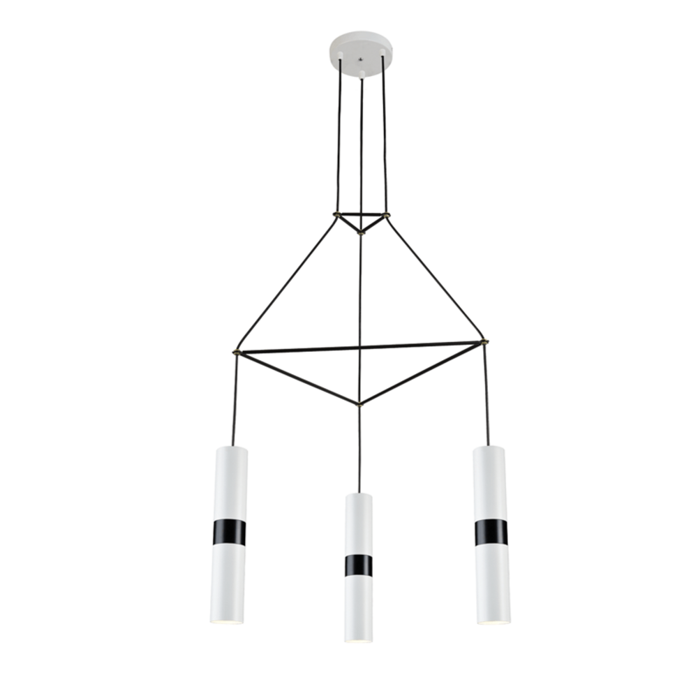 HM853P56WH.png NETTO ΚΡΕΜΑΣΤΟ Φ/Σ 3XGU10 ΛΕΥΚΟ ΜΕΤΑΛΛΙΚΟ 56X49XH150CM DA VINCI - Image 1