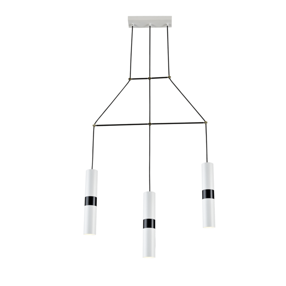 HM853P66WH.png NETTO ΚΡΕΜΑΣΤΟ Φ/Σ 3XGU10 ΛΕΥΚΟ ΜΕΤΑΛΛΙΚΟ 66X8XH150CM DA VINCI - Image 1